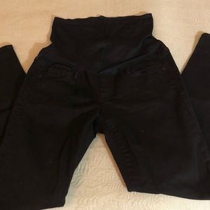 Gap maternity black jeans true skinny stretchy